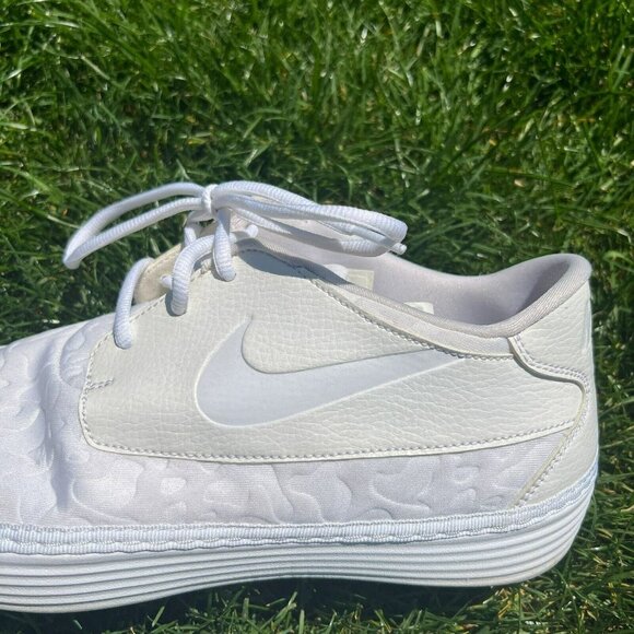 Nike Solarsoft White Lightweight Comfort Lace Sneakers 728857 Men 11 EU 45 Rare - Picture 10 of 16